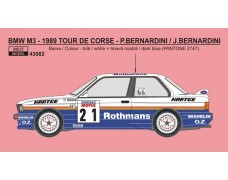 Decal – BMW M3 - Tour de Corse rallye 1989 - P.Bernardini / J.Bernardini LIMITED